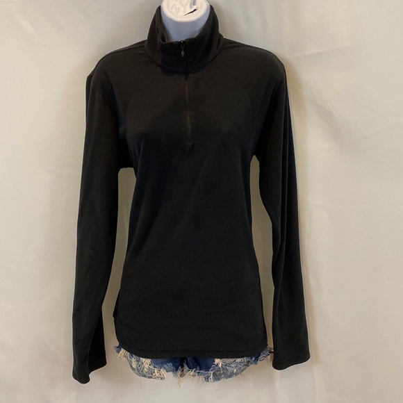 Columbia fleece mock neck quarter zip pullover sweater in black size XL - Picture 11 of 11